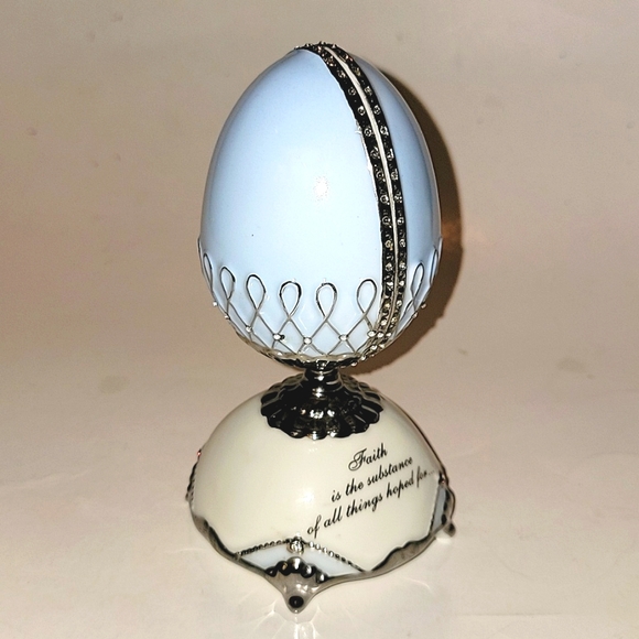 ARDLEIGH ELLIOT EGG MUSIC BOX AMAZING GRACE BLESSINGS OF FAITH ETERNAL EASTER - Picture 7 of 10